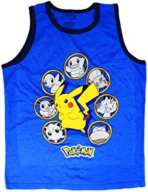 Little Boys Pokemon "Pikachu" &amp; Friends Muscle Shirt (X-Large)