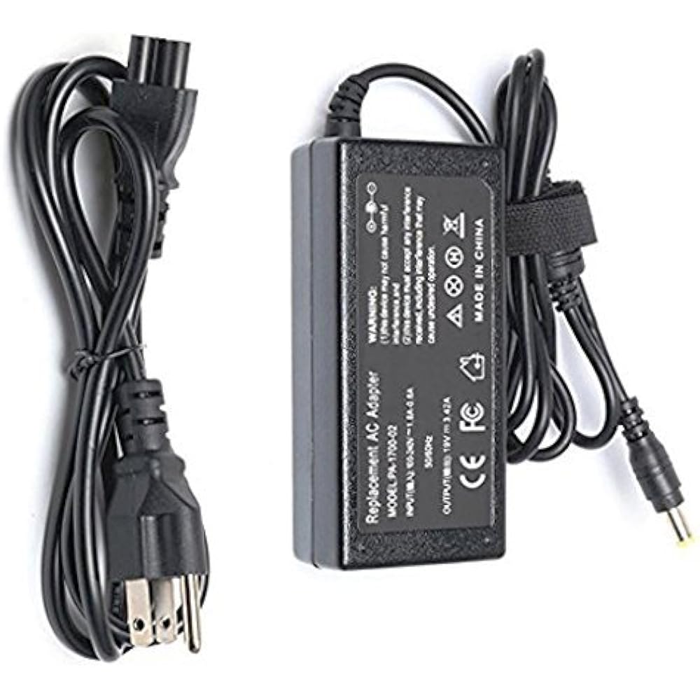 19V 65W AC Laptop Power Cord Acer LCD Monitor G226HQL G246HL G276HL