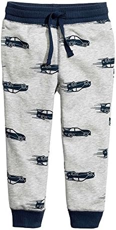 Boys Sweatpants Long Cartoon Print Toddler Boy Cotton Pants for Child Spring Autumn (3T,Cars)