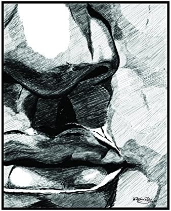 The Nose and Lips of David - Blank Note Card Set of 3