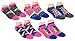 DC Comics Wonder Woman Ankle-No Show Socks 5 Pair Pack Multi-Color Shoe Size 4-10