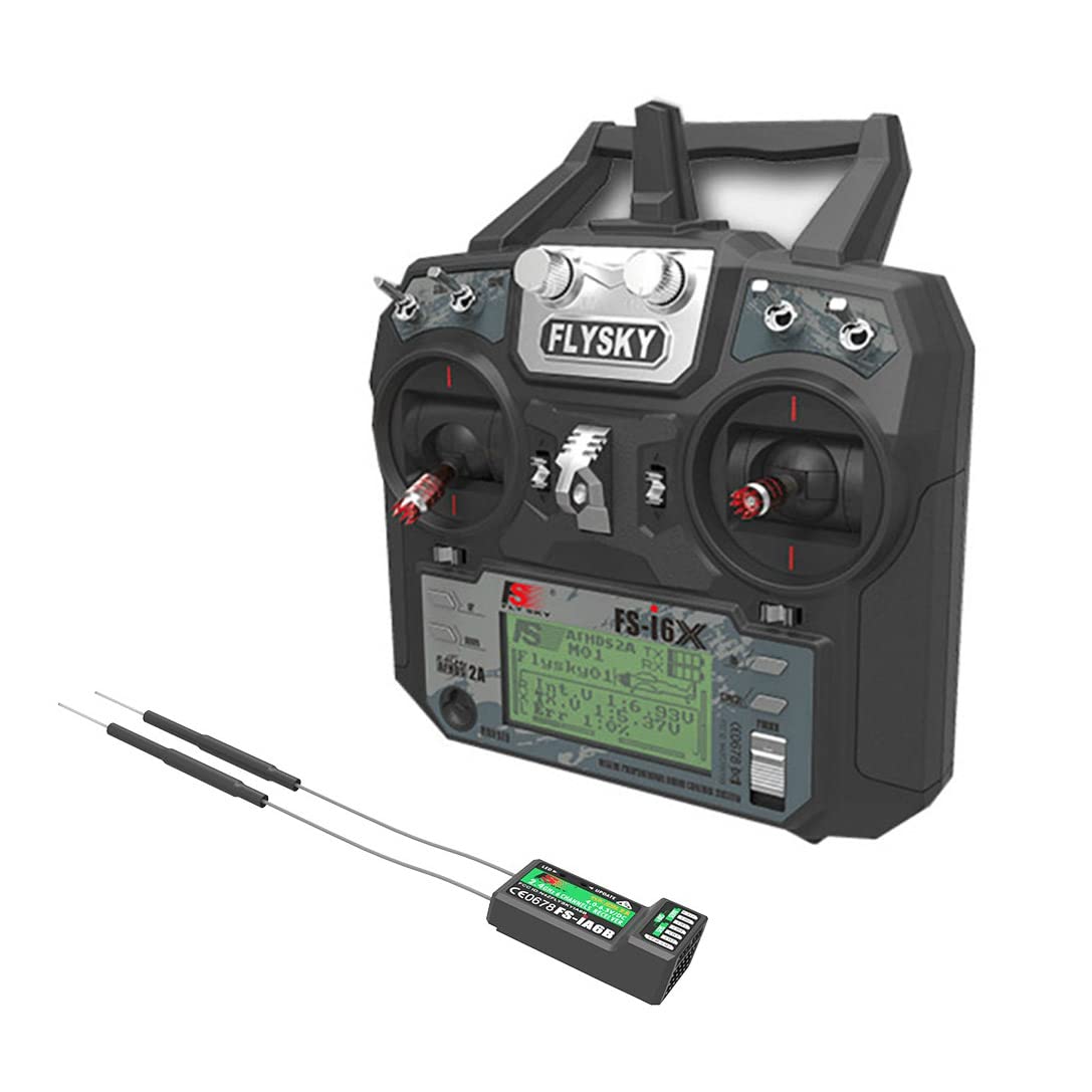 VOANZO 2.4GHz 10CH RC Transmitter and Receiver for FPV RC Racing Quadcopter RC Boat Racing Drone -Mode Left Hand