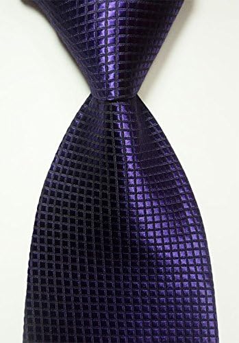 Scott Alain Creation - Neckties Classic Purple Mosaic 100% New Jacquard Woven Silk Men's Tie Necktie