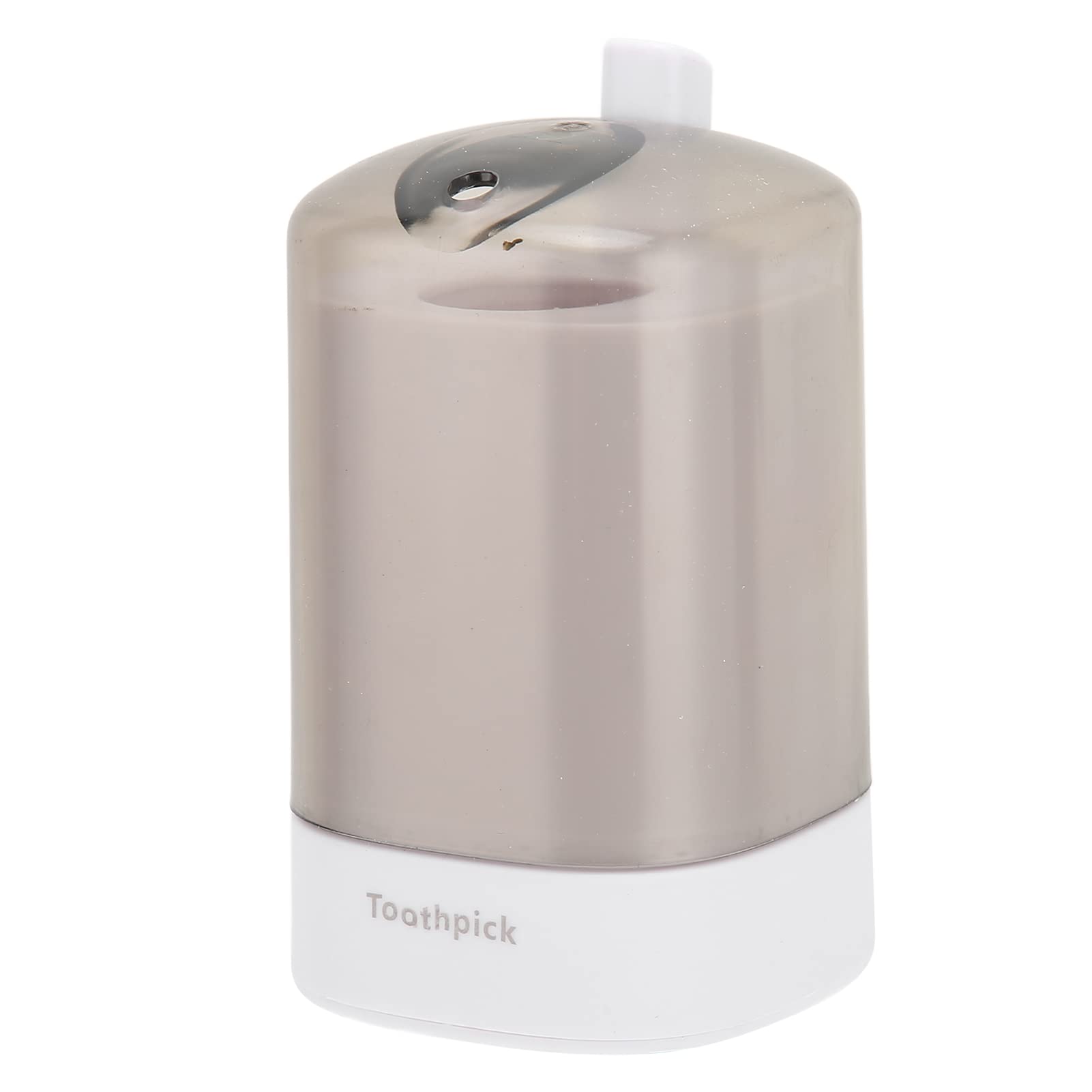 Auto Pressure Toothpick Dispenser Box - Durable Storage for Restaurant Kitchen Table (White Color)