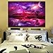 Mobicus DIY Diamond Painting,by Number Kits Crafts & Sewing Cross Stitch，Wall Stickers for Living Room Decoration,Purple Sky(14X16inch/35X40CM)