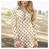 Mudpie Women's Cameron Pearl Plaid Dot Collar Tunic