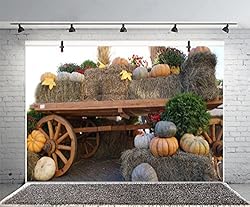 Yeele 7x5ft Autumn Harvest Festival Backdrop Hay