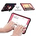 ULAK Case for iPad Mini 1 2 3, Three Layer Heavy Duty Shockproof Protective Case with Kickstand for iPad Mini 2 Case 1st 2nd 3rd Generation (Red/Black)