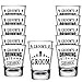 shop4ever Groom and Groom's Drinking Team Member Glass Shot Glasses Wedding Bachelor Party Shot Glasses 12 Pack
