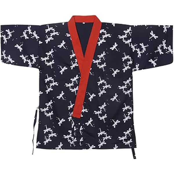 Amazon.com: Festival Hanten Happi Coat Japanese pattern Blue
