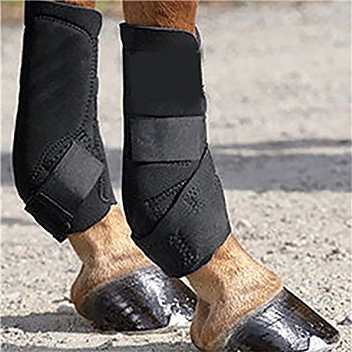 MOYLOR Horse Hoof Care Boots Equestrain Sports Equine Athlete Protective Gear Leg Wraps, Bandage (2 Pack)