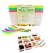 Meal Prep Containers 6-Pack 2-Compartment Bento Lunch Box Food Storage Containers with Lids – 6 Bonus Forks - Reusable BPA Free, Portion Controlled Divided - Microwave, Freezer, Dishwasher Safe