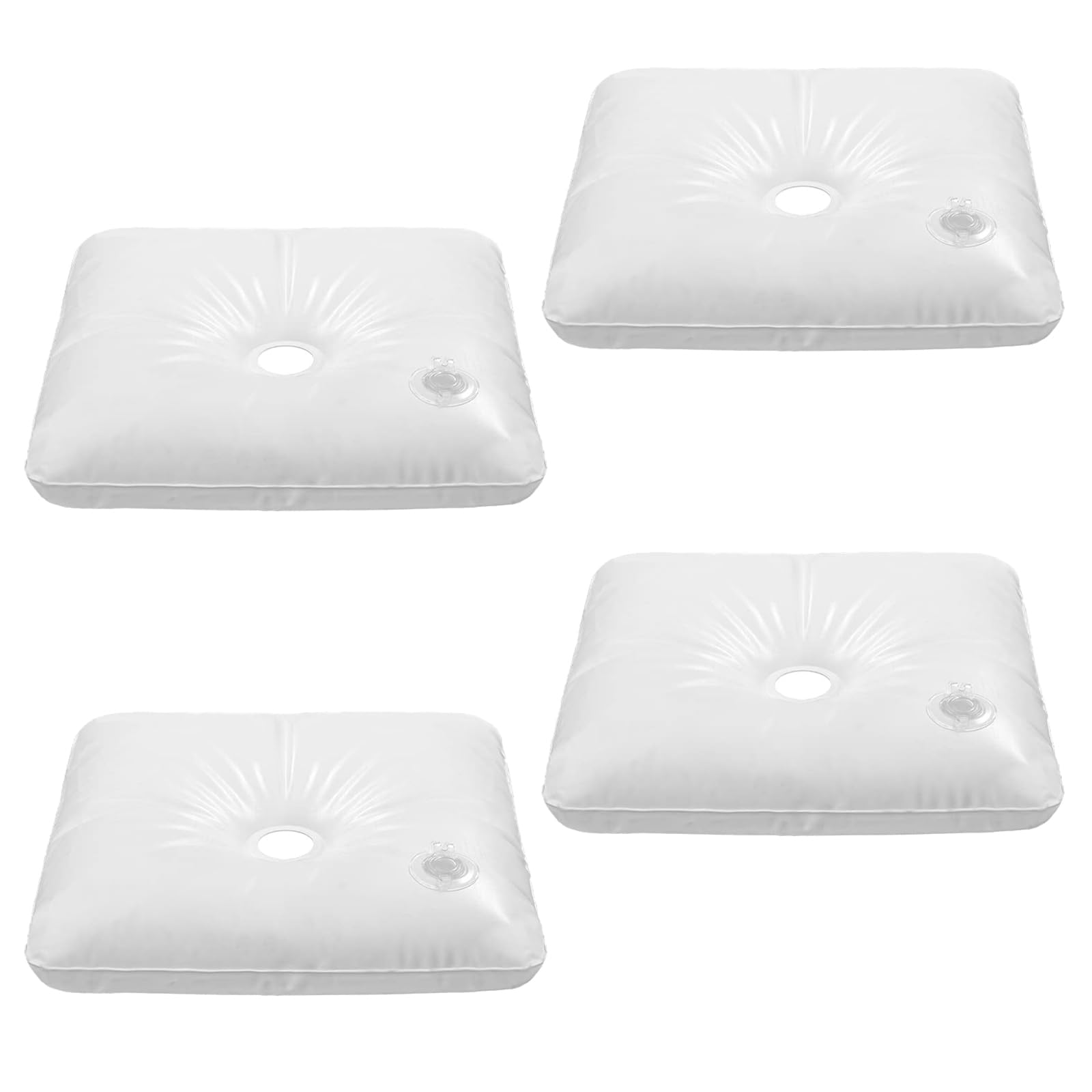 Photo 1 of 4 Pack Water Weight Bags for Balloon Column Stand and Balloon Arch - Upgraded Thickened Material, Reinforced Edging, Square Water Fillable Base for Party Supplies Accessories, 10 lbs