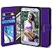 TAURI S6 Edge Case, [Stand Feature] Samsung Galaxy S6 Edge Wallet Leather Case with Stand, ID & Credit Card Pockets Flip Cover (Not fit for Galaxy S6 Edge Plus) - Purple