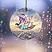 Trend Setters Disney – Aladdin – Princess Jasmine – Flying Carpet Ride - Thomas Kinkade – 3.5” Starfire Prints Hanging Glass Print Accessory - Ideal for Gifting and Collecting Ltd.
