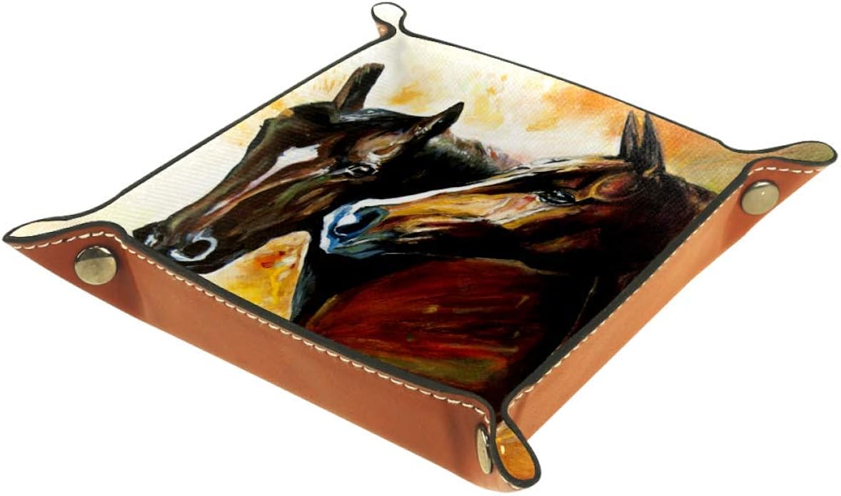 Pintura al óleo Caballos Caja De Almacenamiento Plegable para Sala De