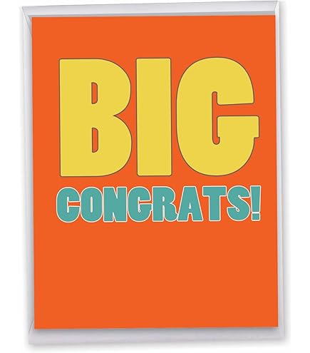 Amazon.com : NobleWorks Oversize Congratulations Greeting Card
