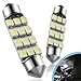 578 211-2 212-2 Led Dome Light Bulb for Car - Marsauto 569 6411 41mm 42mm Festoon 1.72 inch Interior Lights 6000K Xenon White (2 pcs)