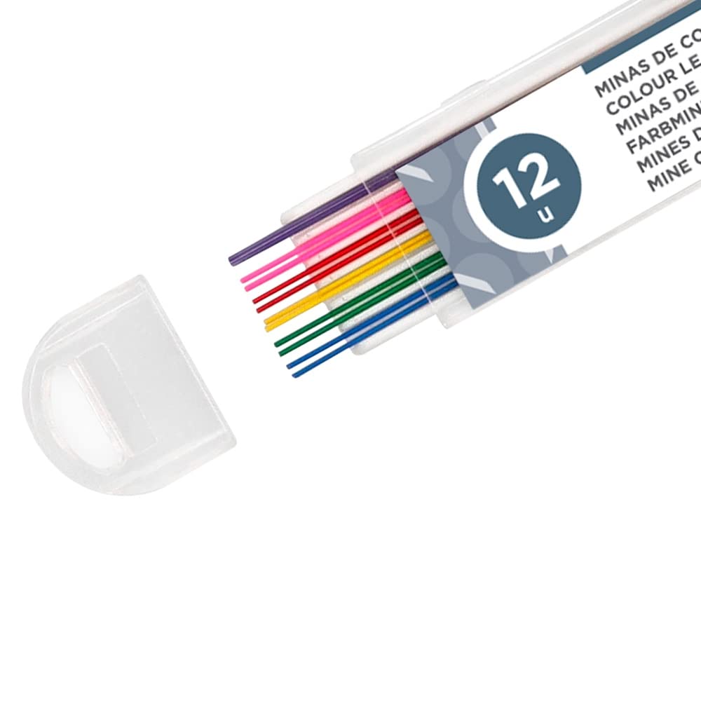 Liderpapel 52401 Case for 12 Erasable 0.5 mm Pencil Lead for Mechanical Pencils and Critérium