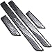 EVMTAWD Stainless Car Door Sill Scuff Plate Kick Pedal Protectors for Hyundai KONA 2018-2022
