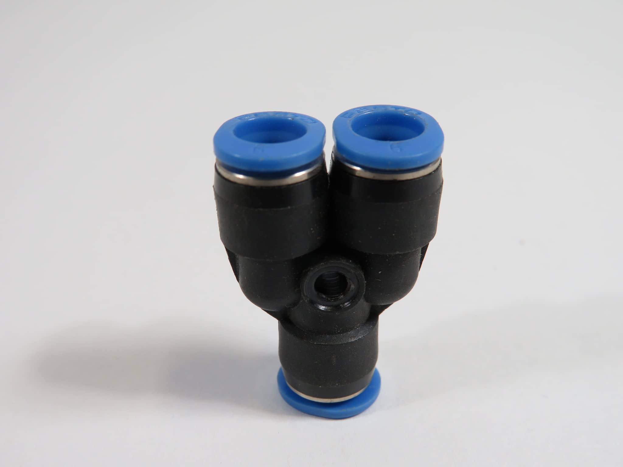 Festo QSMY-6 QSM Mini Series Push-in Y-Connector, 6 mm Tube x 6 mm Tube Connector