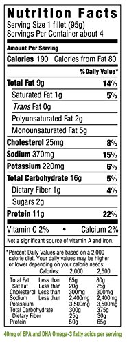 Gorton's, Skillet Crisp Tilapia Classic Seasonings with Lemon, 13.3 oz (Frozen)