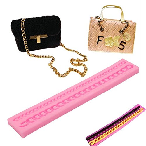 Long Chain Silicone Fondant Mold Purse Bag Cake Mold Sugar Craft Decorating Tool