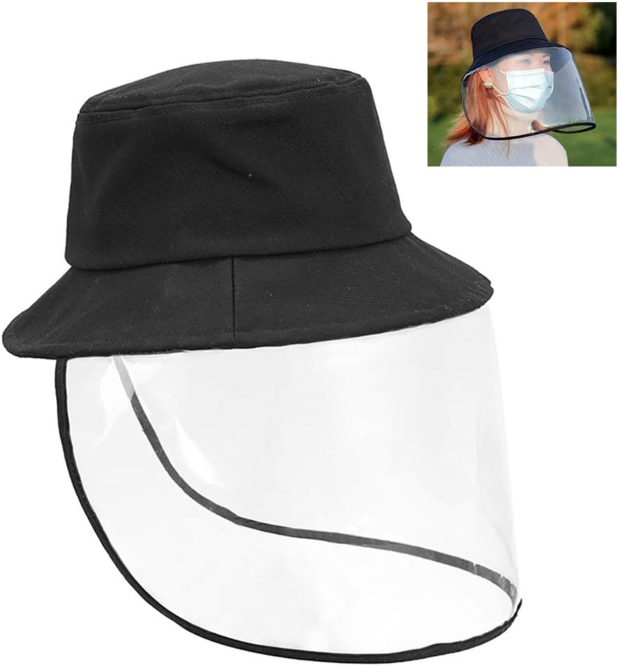 Faviye Fishing Hat Anti-Spit Protective Hat Fishing Hat Saliva Proof Cap for Men and Women 54-60 cm