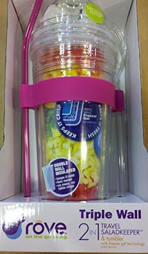 Rove Triple Wall 2 in 1 Travel Saladkeeper &amp; Tumbler by Rove on the go living
