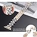 Secbolt Jewelry Bands Compatible with Apple Watch Band 38mm 40mm iwatch Series 5 4 3 2 1, Bling Stainless Steel Replacement Wristband, Champagne Gold