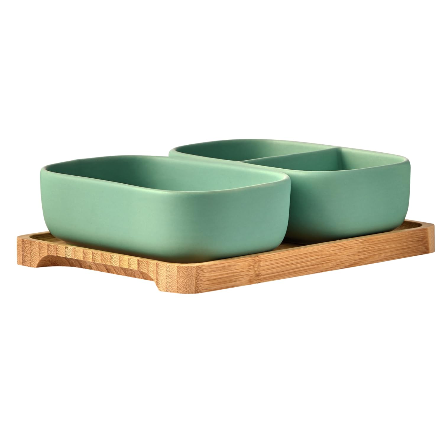 BIA Cordon Bleu Set of 2 Share Rectangular Bowls Gree