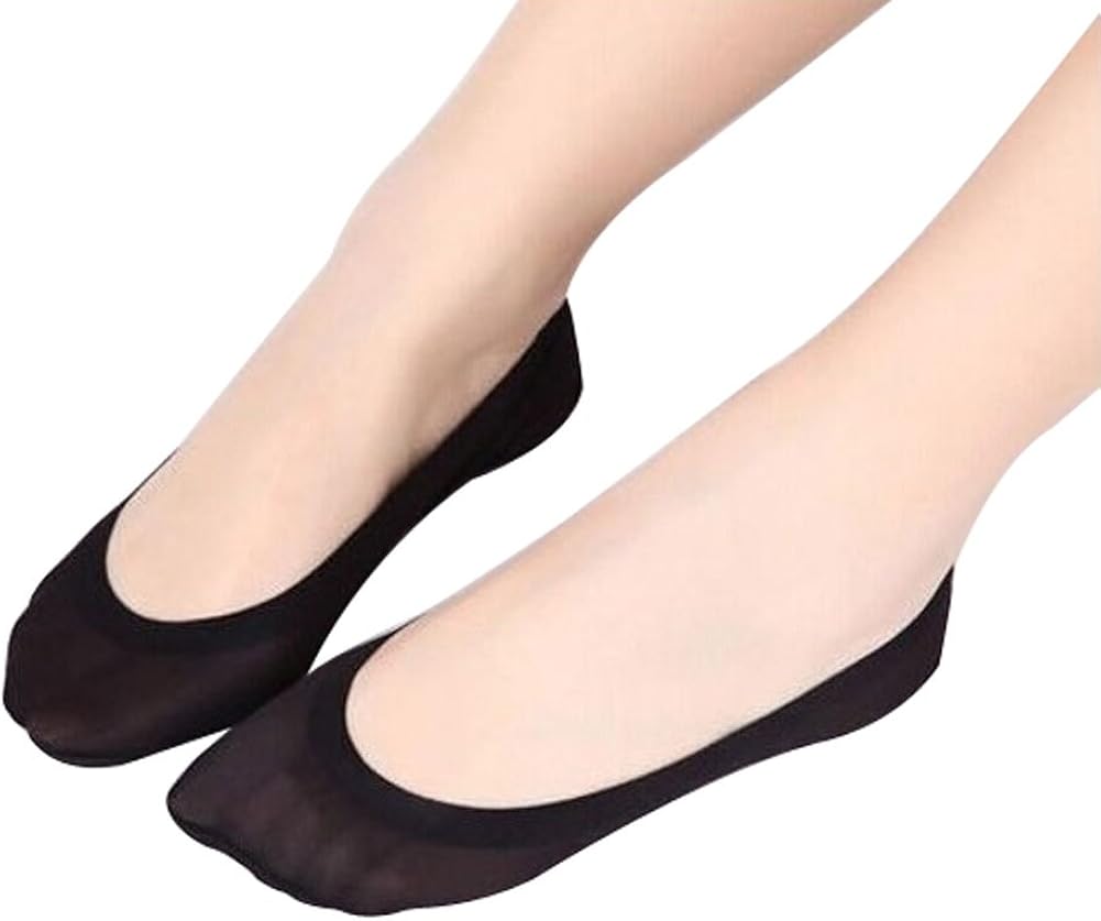 3 Pairs Summer Women Ice Silk Shoe Liner No Show Socks Girls Liner
