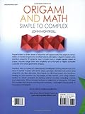 Image de Origami and Math: Simple to Complex (Dover Origami Papercraft)