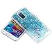 Super Samsung Galaxy Diamond Cases,DStores® Samsung Galaxy Diamond CasesBlue Galaxy S5 Case Dynamic Water Liquid Floating Star Glitter Quicksand Clear Hard Glitter Sparkle Hybrid Bumper Case Cover for