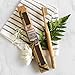The Dirt Charcoal Infused Bamboo Toothbrush - Biodegradable Natural Toothbrush with Soft Bristles - Eco-Friendly Oral Care Must-Have for a Brighter Smile (Single Pack)