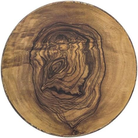 American Metalcraft Round Faux Olive Wood Melamine Serving Board - 13 3/4"Dia x 1 1/4"H