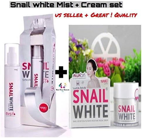 SNAIL WHITE SNAIL SECRETION FILTRATE MOISTURE FACIAL CREAM 50 g + SNAIL WHITE SYN-AKE MIST