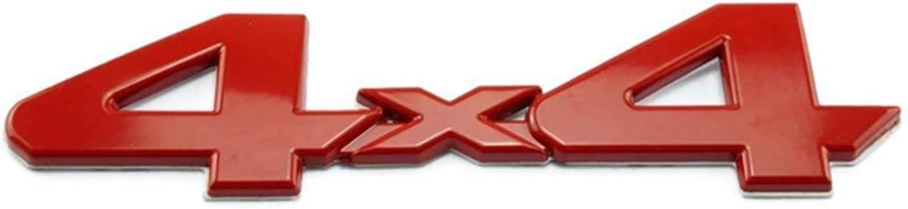 Red 4X4 Emblem/Badge For Truck/Suv/Pickup Rear Tailgate Tail Gate Door 4Wd for Tacoma Tundra
