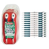 Colgate Wisp - Camping Toothbrush - Spearmint - No Water Needed - Wisp Toothbrush - Guaranteed Freshness. Mini Toothbrush Great for Traveling or Camping. Small Package, Compact, Contains 4 Disposable Toothbrushes. Clean Teeth, Fresh Breath - 3 Packs