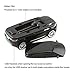 CHUYI Cool Sports Car Shaped Wireless Optical Mouse 1600 DPI Cordless Office School Mice with USB Receiver for PC Computer Laptop Gift (Black-1 Pack)