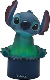 Lexibook Disney Stitch Nightlight with Speaker Colour Change Blue NS01D view 3