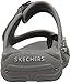 Skechers Women's Reggae Trailway Flip Flop, Grey/White, 8 M US