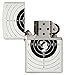 Zippo Target with Holes White Matte Pocket Lighter