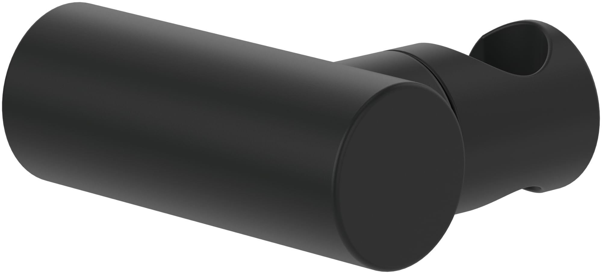 Villeroy & Boch Universal Showers Hand Shower Holder, Wall Mounted Shower Head Holder, Shower Holder Made of Durable Brass, Compatible with Many Hand Showers, Round, Matt Black