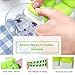 Lookka Ice Cube Trays with Lids, Easy-Release Silicone and Flexible 14-Ice Trays with Spill-Resistant Removable Lid, 4-Pack Ice Cube Molds for Whiskey, Cocktail, Beverages (Blue & Green)