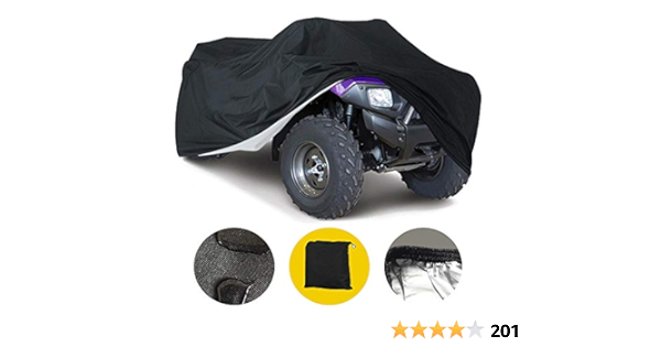 Universal Funda Impermeable para Atv Quad Bike 4 x 4 Almacenamiento de cuatro ruedas xabtv