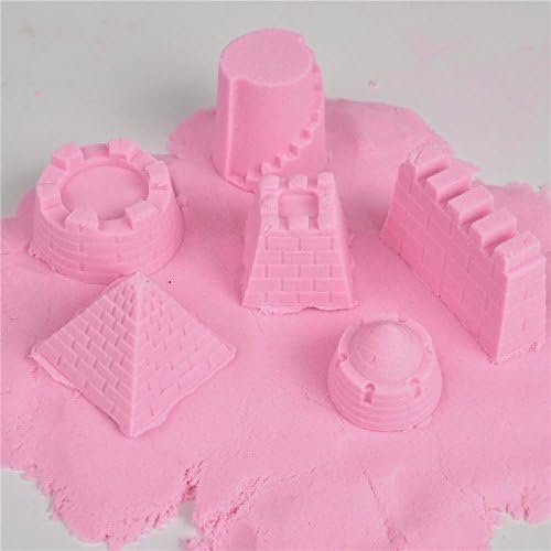Abbuy Crazy Sand 50 Grams for Kids Non Stick and Smooth with Moulds - Pink