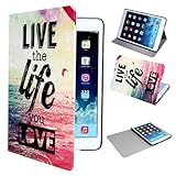 For iPad Mini Case, iPad Mini 1/ 2 /3 Case, LiveTheLife Pattern Premium PU Leather + Painting / Folio / Stand / Protective Skin Case Cover for Apple iPad mini 1/ 2/ 3 (LiveTheLife)