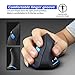 ZLOT Vertical Wireless Mouse,2.4G USB Optical Ergonomic Mice with 3 Adjustable DPI 1000/1600/2400 and 6 Buttons for Laptop, PC, Computer, Desktop, Blackthumb 3