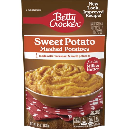BETTY CROCKER INSTANT SWEET POTATO MASHED POTATOES